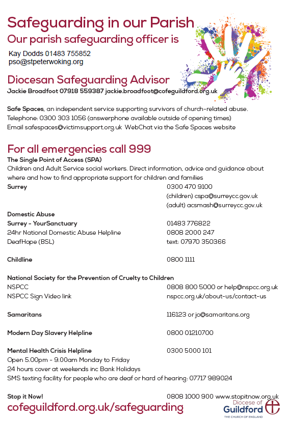 Safeguarding info